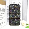 Vintage Totenkopf Blume Bücherregal Bemalte Handyhülle für IPhone 16 12 11 14 13 15 Pro Max Mini X XS XR SE2020 7 8 14Plus Weiche Hülle