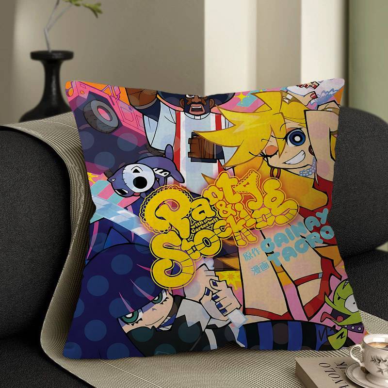 Panty And Stocking With Garterbelt Pillow Cover Sofa Cushion Cover Home Room Decoration Children Gift