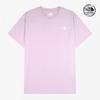 The North Face NT7us04l WhiTe Label Linden ShorT Sleeve T Dark violeT
