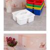 6Pcs Stacking Storage Basket With Handle Space Saving Organiser Box For School Office Supplies Kitchen Organization