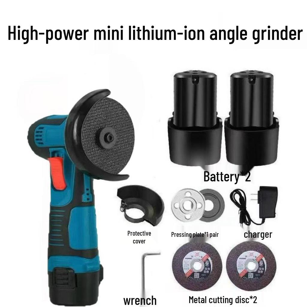 High-Power Multifunctional Mini Angle Grinder and Polisher with Lithium Battery