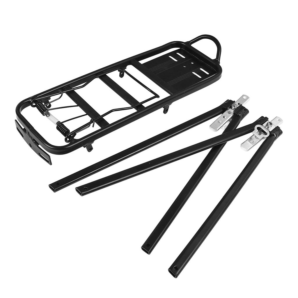 Bike Luggage Rack  Aluminium Alloy 111lb Load Light Weight Rear Bike Rack Easy Installation for Road Bikes