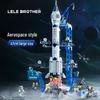 Children's LEGO-Compatible Space Shuttle Building Set Educational Toy