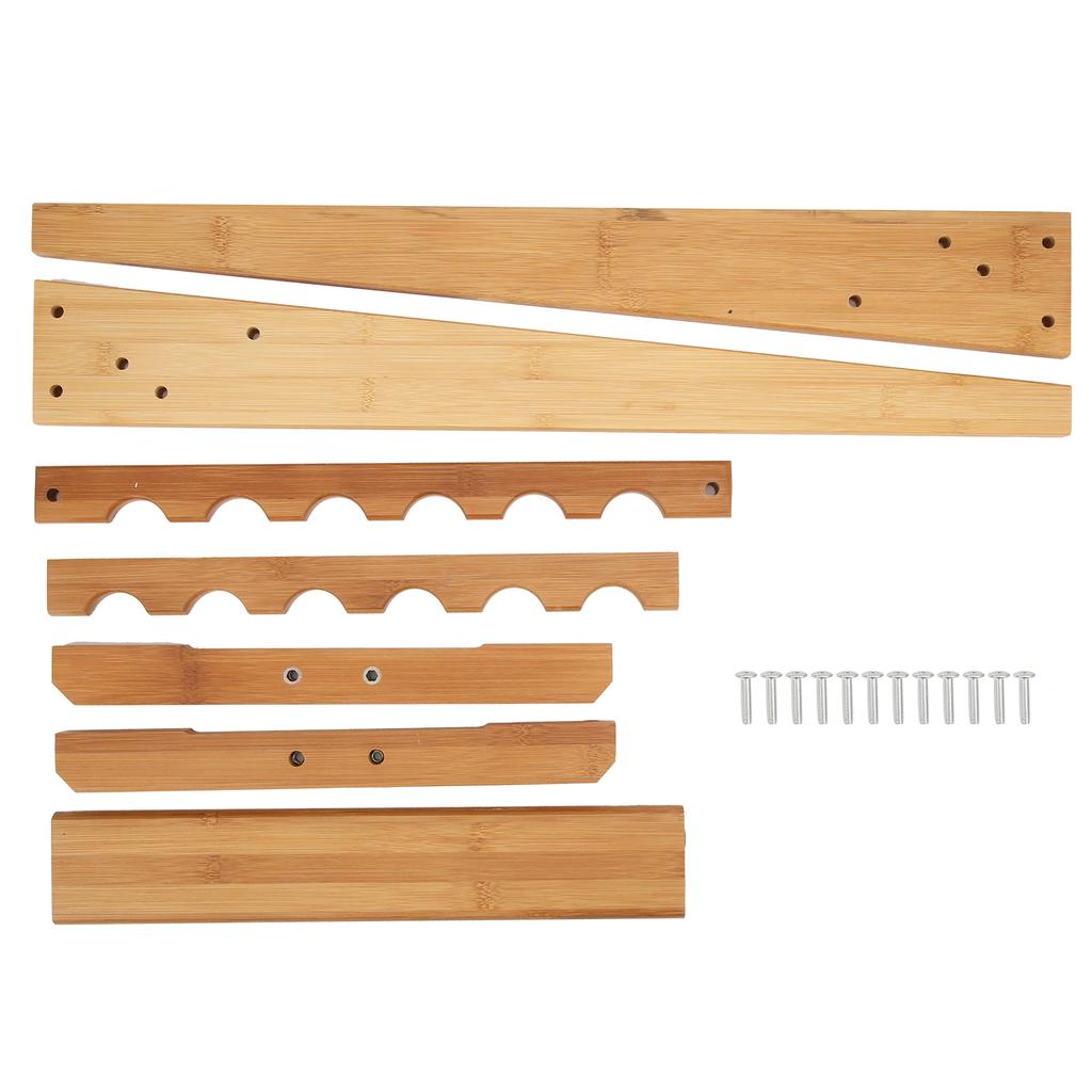 MultiFunction Fishing Pole Holder 6 Position Household Fishing Rod Display Rack Organizer