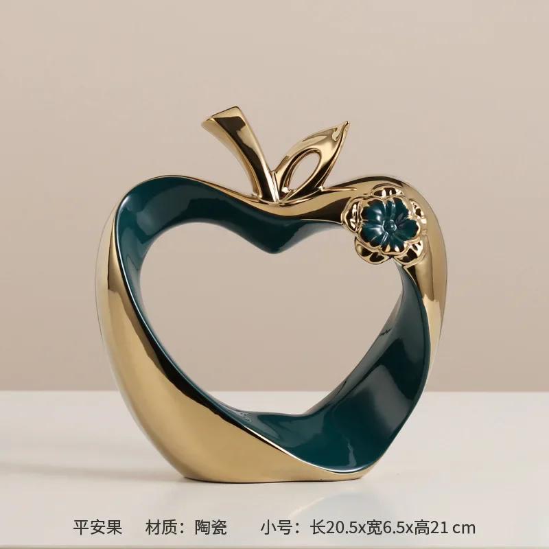 Ping An Fruit Ornaments, Light Luxury, High-end Home Furnishings, Housewarming, New Home, Foyer, Wine Cabinet, TV Cabinet, Apple