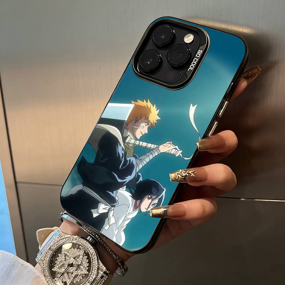 

B-Bleach- anime- Rukia- Kuchiki Phone Case For IPhone17 16 11 12 13 14 15 16 Pro Max Plus Cover Colored Silver Funda Bumber iPhone16E