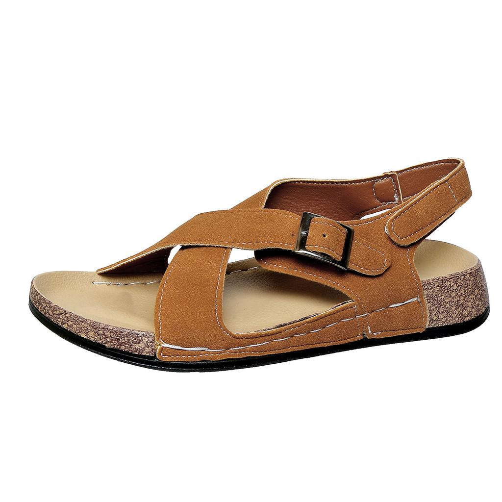 Fashion 2025 New Brand Cork Sandals Open Toe Outdoor Walking Shoes Women Lightweight Gladiator Women Beach Sandals Sandalias De Mujer