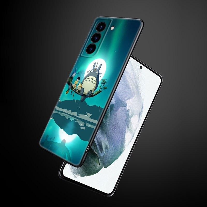 

Чехол для телефона Studio Ghibli Тоторо для Samsung Galaxy S22 Pro S21 S20 Ultra FE S10 Lite 5G S10E S9 S8 Plus, мягкий черный чехол из ТПУ Samsung S22 Ultra