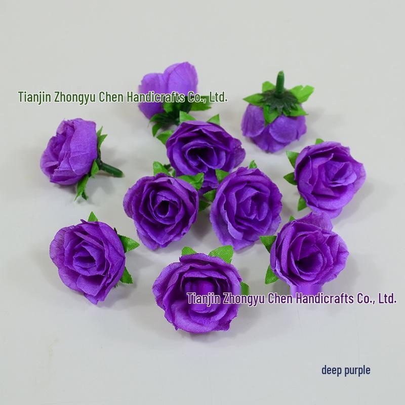 Silk Rose Bud Hairpin Flower Headwear DIY Wedding Decoration Accessory