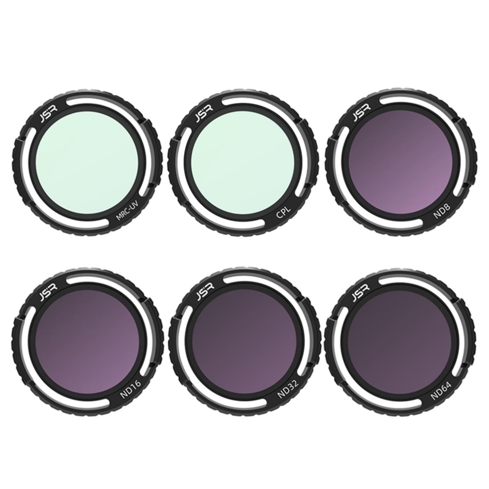 

XBERSTAR Lens Filter for DJI Avata2 Lens Filter Set UV CPL ND8 ND16 ND32 ND64 Filter ND Scrim CPL Polarizer Camera Accessories CPL ND8 ND16 ND32 (UV