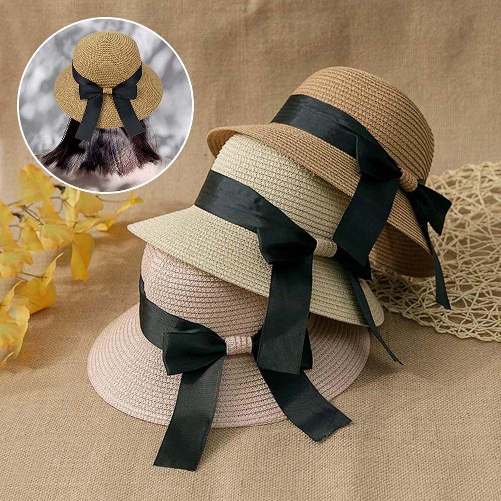 Breathable Beach Cap Foldable Sunscreen Cap Vacation Bucket Hat  for Women