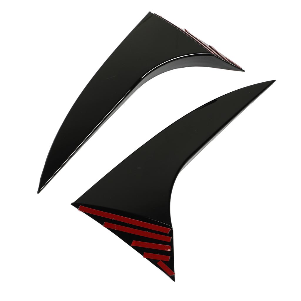 Rear Window Side Spoiler Sturdy Durable Bright Black Easy To Install Rear Spoiler Reducing Wind Resistance for Focus