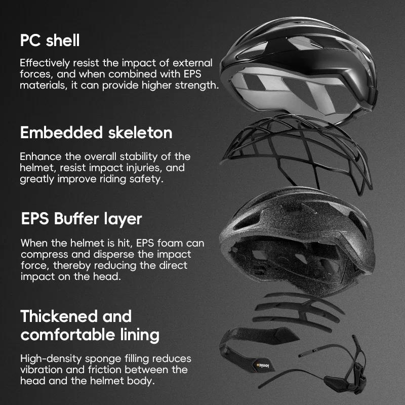 Rockbros Ultralight Cycling Helmet Safety Cap Bicycle Helmet For Women Men Racing Bike Equipments Road Mtb Adult Bike Helmets