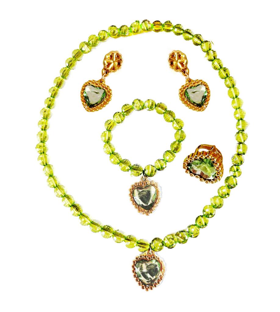 Tiana & Tinkerbell Green Cosplay Jewelry Set