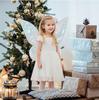 NicoLuLuna Fairy Cosplay Costume for and More Wings, Kids, Princess, Halloween, Recitals, (White)