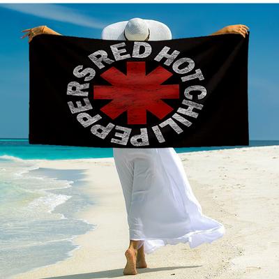 Red Hot Chili Peppers Fashion Beach Towel: Ideal for Summer Adventures Soft, Absorbent and Quick Drying Suitable for Swimming and Bathing