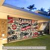 Retro Garage Car Show Tapestry American Auto Repair Wall Art for Home