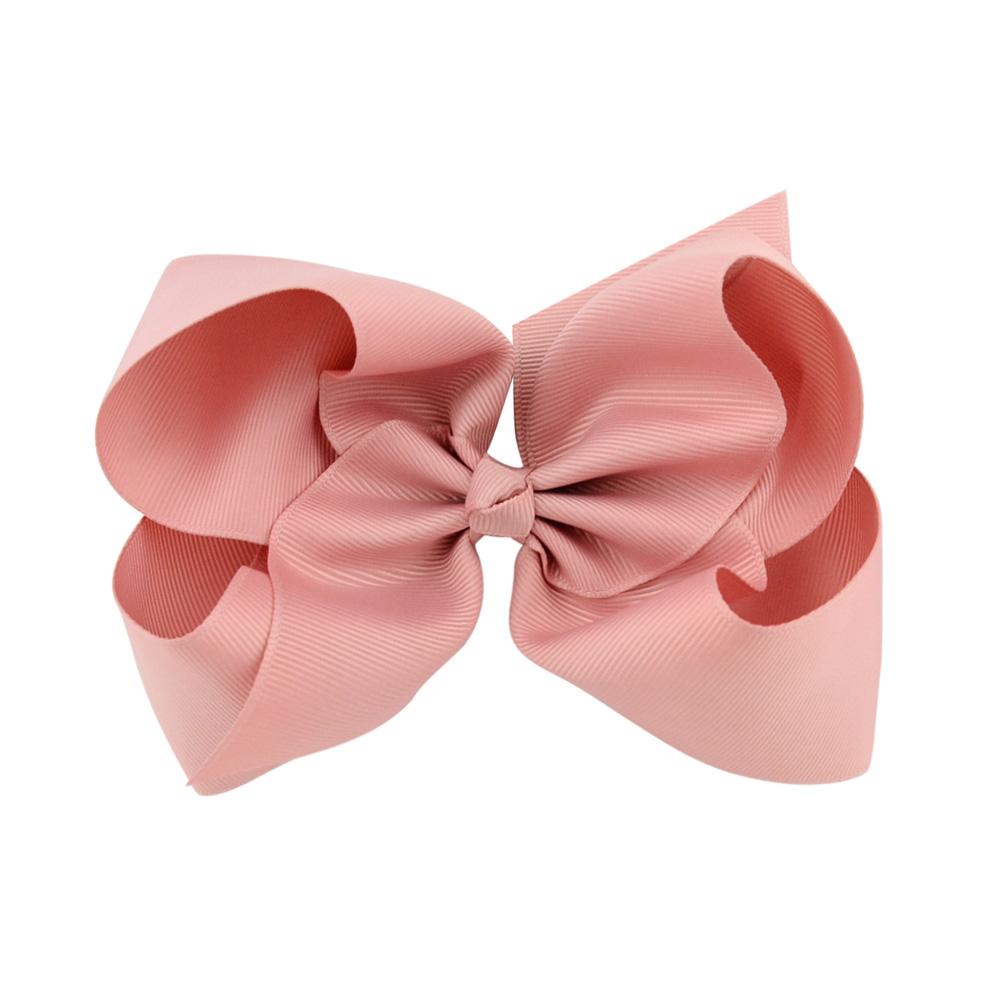 1Pc 40Colors 6'' Solid Colors Grosgrain Ribbon Hair Clips For Cute Girls Large Hairpins Boutique Barrettes Kids Hair Accessories