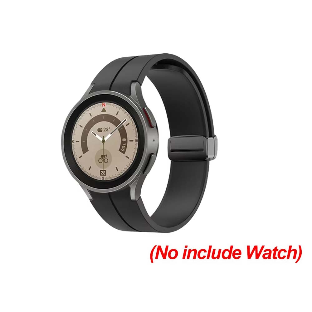 No Gap Magnetic Silicone Strap For Samsung Galaxy Watch 7 6 5 4 44mm 40mm Pro 45mm Bracelet Galaxy Watch6 Classic 43mm 47mm Band