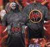 Popular Rock Band Slayer T-shirts 3D Print Men Women Casual Short Sleeve Round Neck T Shirt Oversized Tees Tops Unisex Clothing