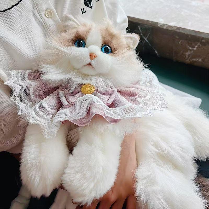 Cute Simulated Cat Designer Backpack Women Kawaii Soft Plush Trendy Backpack Purse For Woman School Bag Gift For Girls