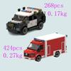 Spot small particle assembly building blocks MOC-52947 37375 city vehicle rescue vehicle educational toy building model gift set