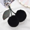 Cherry Keychain Bag Pendant Bag Accessory Plush Texture Key Holder Key Ornament Suitable for Gifting and Daily Use