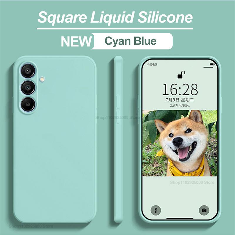For For Samsung A15 Case Luxury Liquid Silicone Phone Cases For Samsung Galaxy A15 A 15 SamsungA15 Shockproof Soft Cover