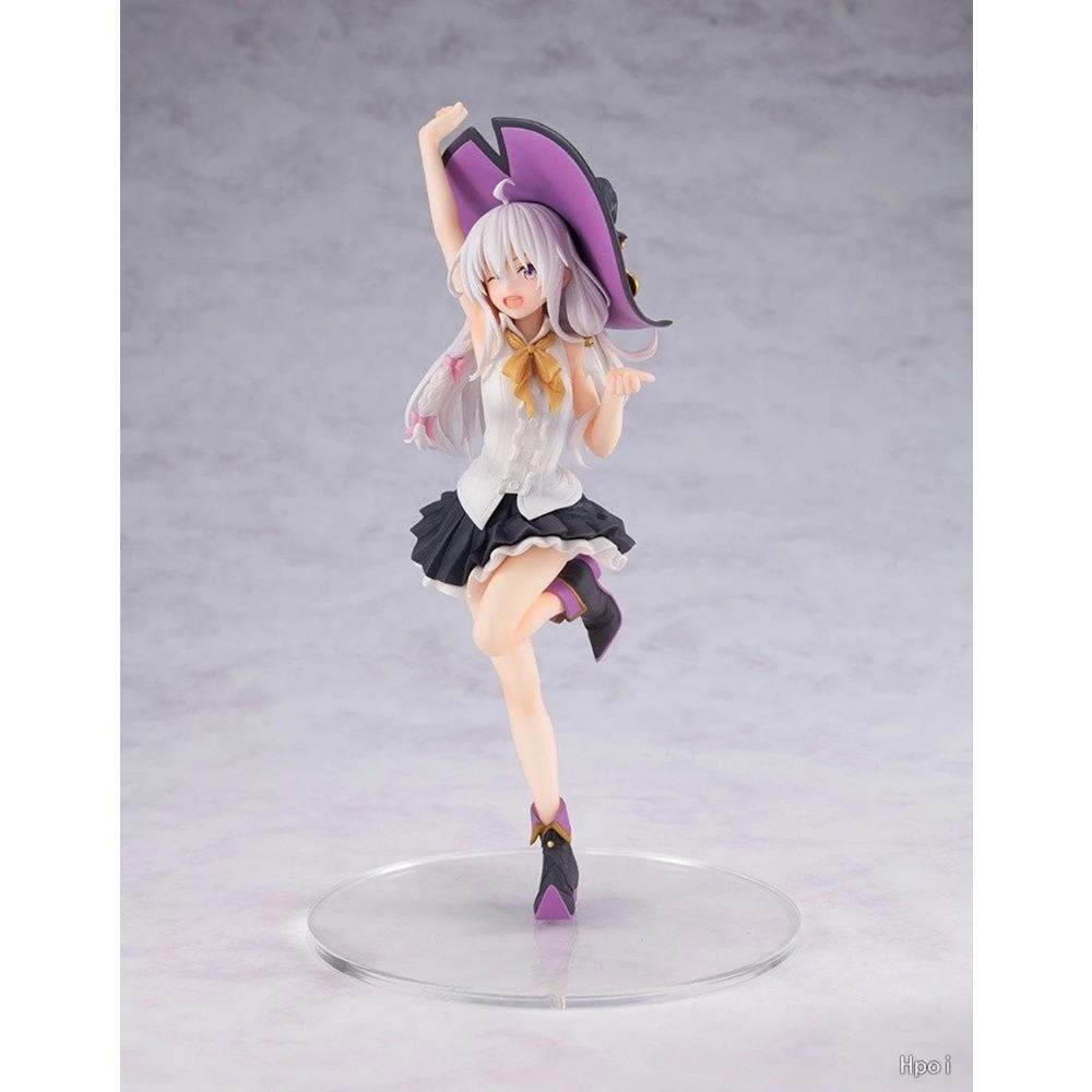 16CM Anime THE JOURNRY OF ELAINA Elaina Figure Energetic Girl Cute Animation Model Toys Gifts Collection Decoration  PVC