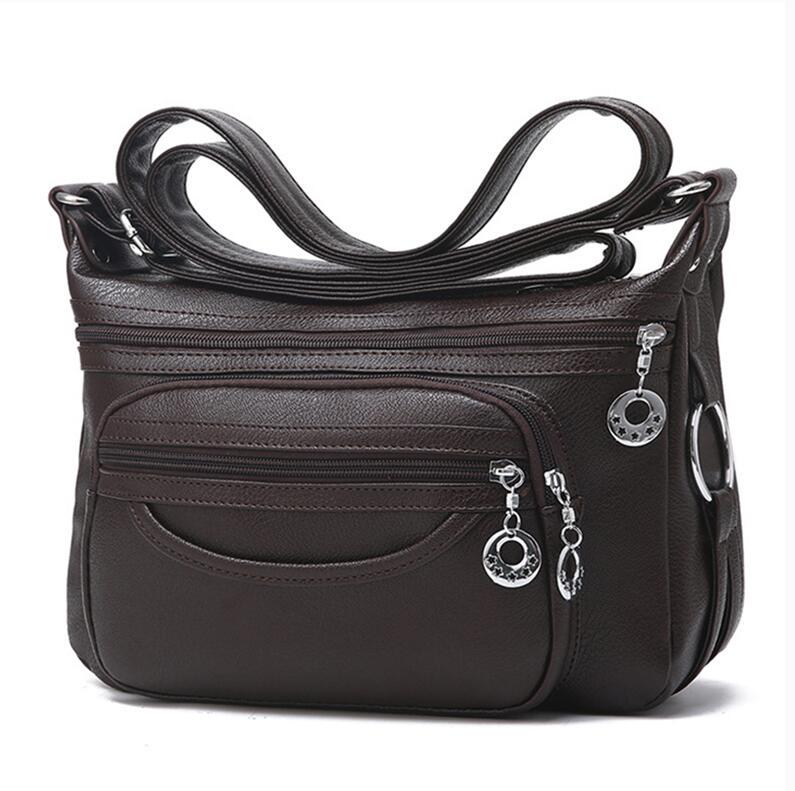 

Женская сумка с множеством карманов, большая вместимость, женская сумка через плечо для мамы, дорожная повседневная сумка с регулируемым ремешком