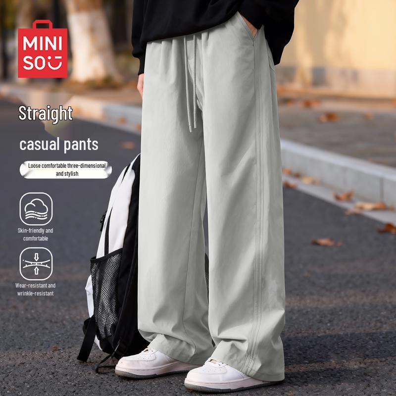 MINISO Pantaloni Cargo da Uomo a Vestibilità Larga