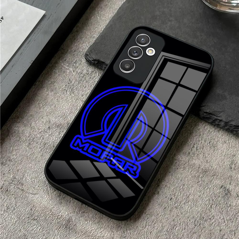 Mopar Parts Phone Case for S24 Ultra Samsung S23 S22 S20 Fe S21 Plus Galaxy A54 A34 A24 A53 M54 Note 20 Tempered Glass Cover