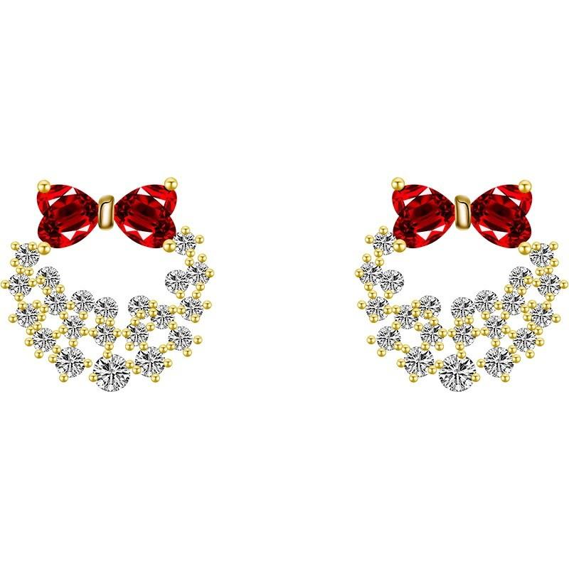 

Модные серьги, Женские серьги, Серьги One Size красный