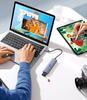 6in1 HUB Adapter USB-C - HDMI / USB-A / SD TF Card Reader - Gray