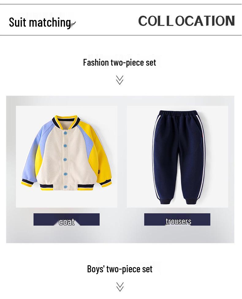 Frühlings- und Herbst-Kindergarten- und Grundschul-Sportuniform-Set