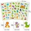 100 Stickers for Small Dinosaur Graffiti Stickers for Dinosaur Series Tyrannosaurus Rex Personality Cartoon Children's Stickers 4 Pieces/pack