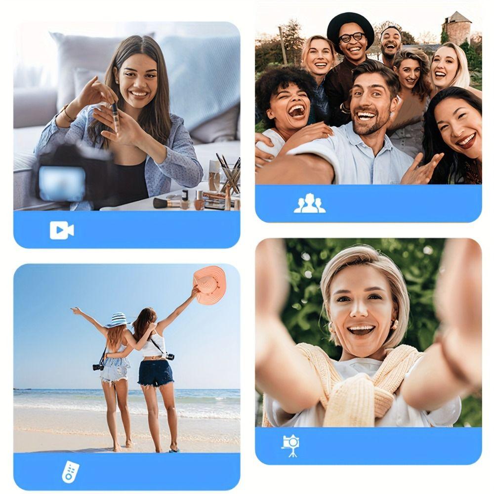 with Light and Microphone LED Fill Light Desktop Stand Set Live Streaming Holder  Interviews