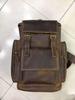 Genuine Crazy Horse Leather Backpack for Men and Women - Retro Cowhide Design