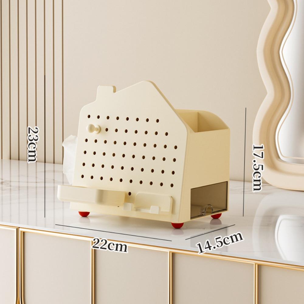 Household Desktop Organizer Perforated Board Storage Stationery Organizer  Tabletop Display