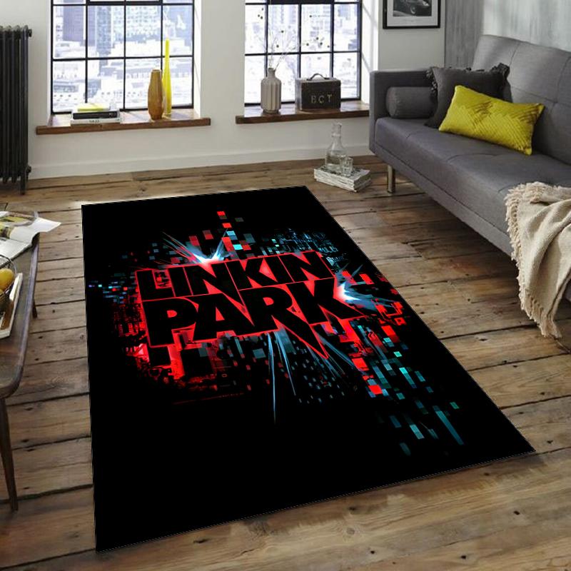 1pc Linkin Park2 Design Area Rug - Non-Slip, Soft & Cozy Floor Mat for Living Room, Bedroom, Office - Indoor/Outdoor Decorative Carpet
