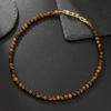 Maillard Wind Natural Tiger'S Eye Stone Necklace Women'S Set Bracelet Light Luxury Niche Premium Sense Girlfriend Bracelet Jewelry