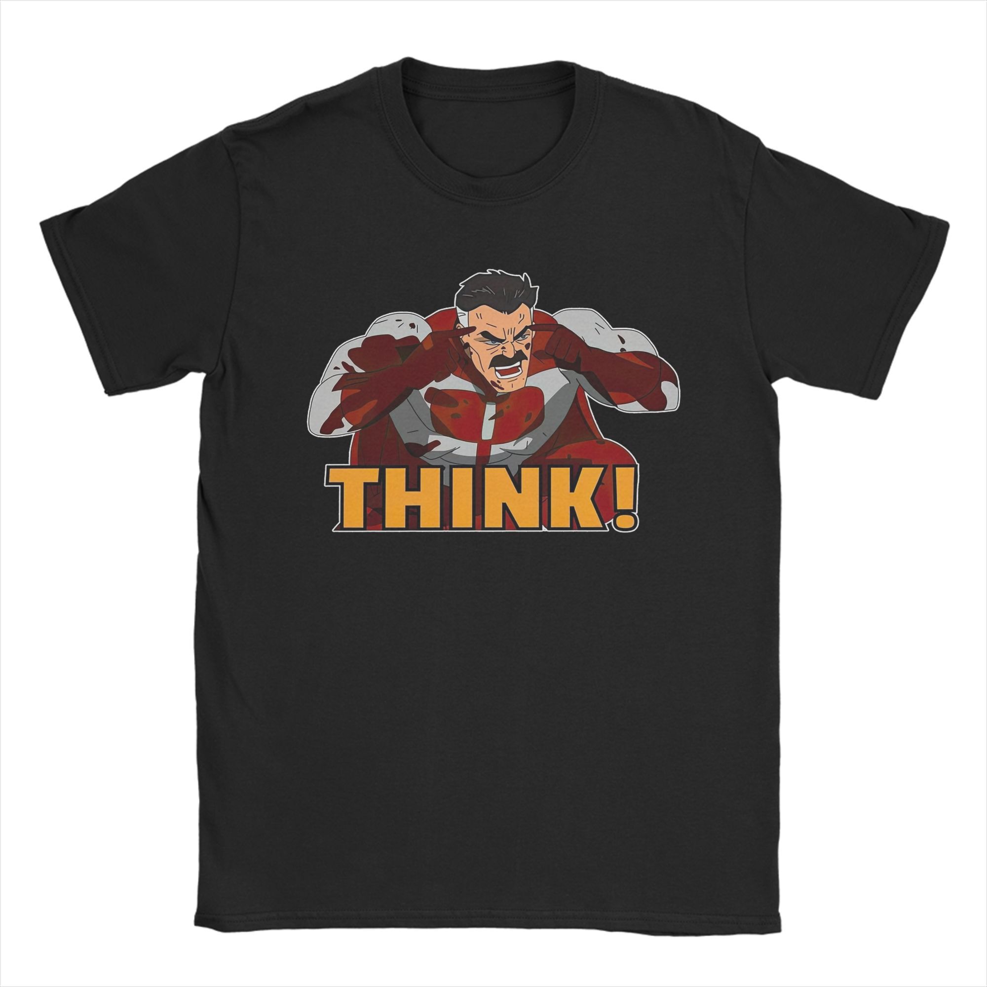 

Чоловічі футболки Invincible Omni-Man Think Бавовняні топи Злі футболки з коротким рукавом з круглим вирізом Партійні футболки 4XL