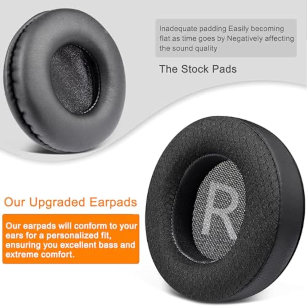 SOULWIT Earpads Ear Cushions for AKG Pro Audio K175 Compatible Replacement Pads Noise Isolation F...