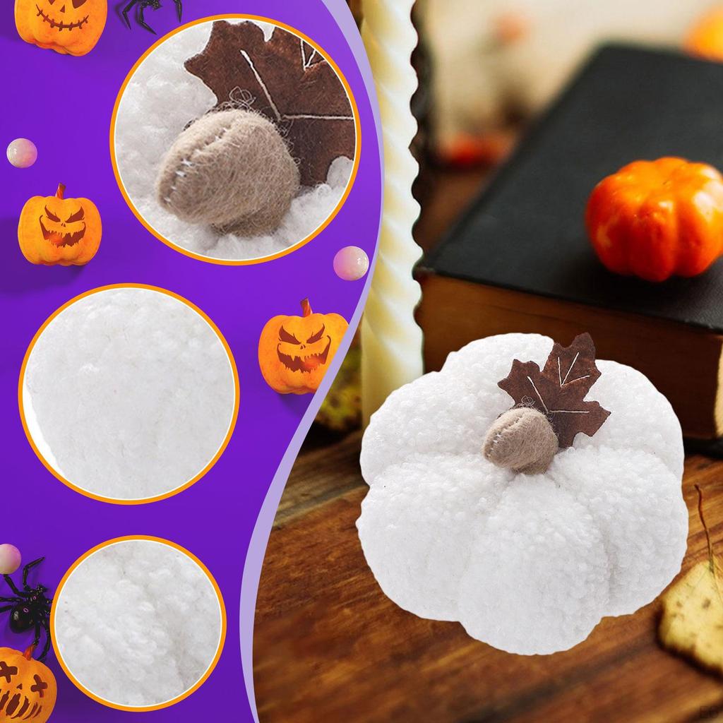 Artificial Pumpkin Realistic Table Centerpiece, Decorative Halloween Decor, Faux Fruit Display for