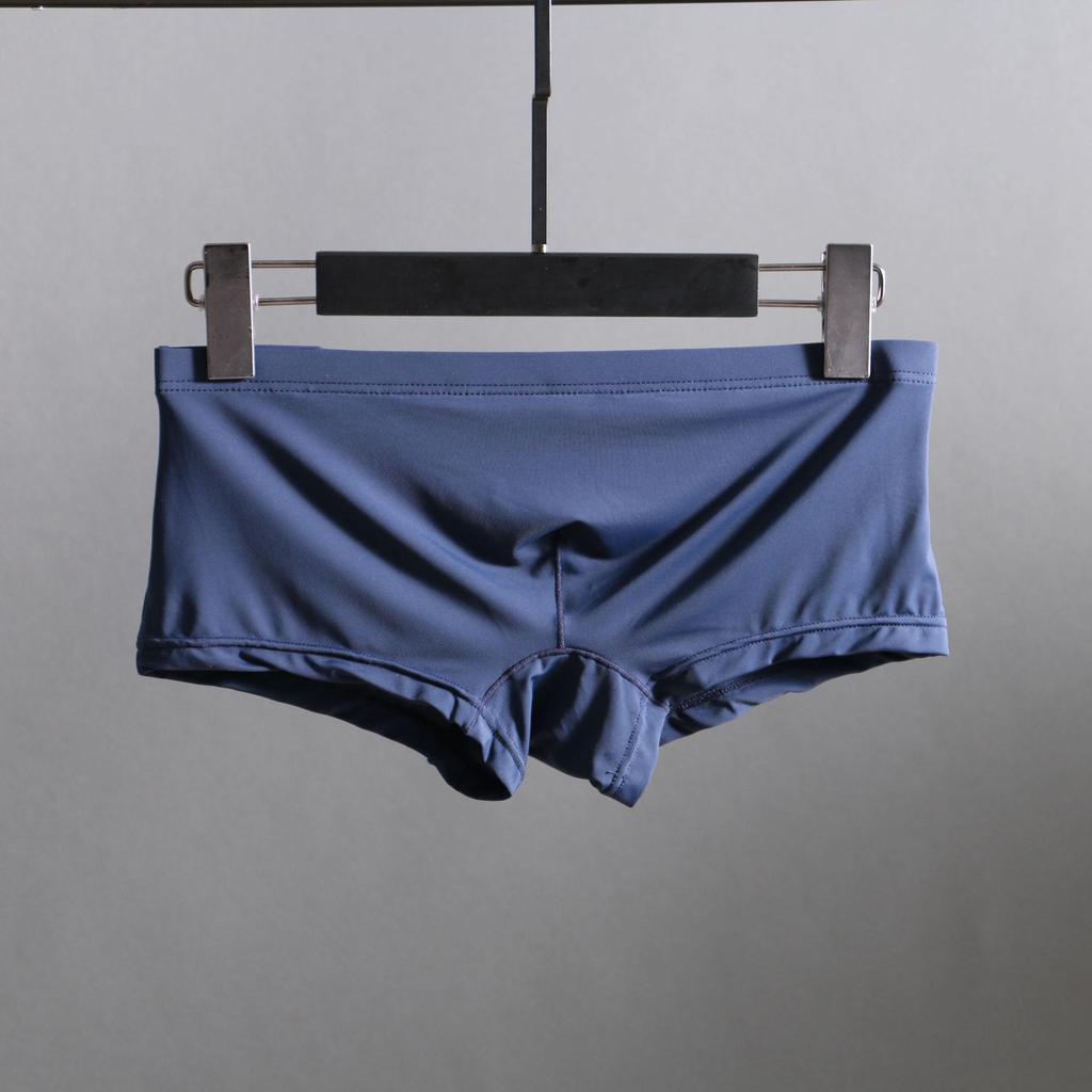 Ice Silk Low-Rise Men's Breathable Thong Briefs