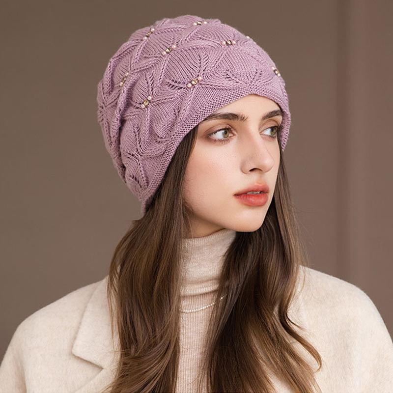 Autumn Winter Outdoor Windproof Cap Women's Big Head Circumference Ear Protection Warm Cap