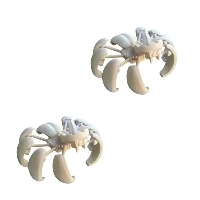 Plastiska Halloween-spindlar Pumpa Förvandlingsfigur Prydnad Hemmakontor Dekoration Enkla Uppställningar För Festlig Utställning