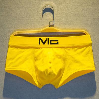 Men Boxer Underwear Low-rise Elastic Waistband Letter Print Shorts Briefs U-convex Breathable Non-Stuffy Sweat-Free Fabric Briefs