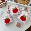 Lipstick Case Premium Small Travel Bag Headphone Pouch Polka Dot Tomato Coin Bag For Valentine'S Day Gifts Vacations