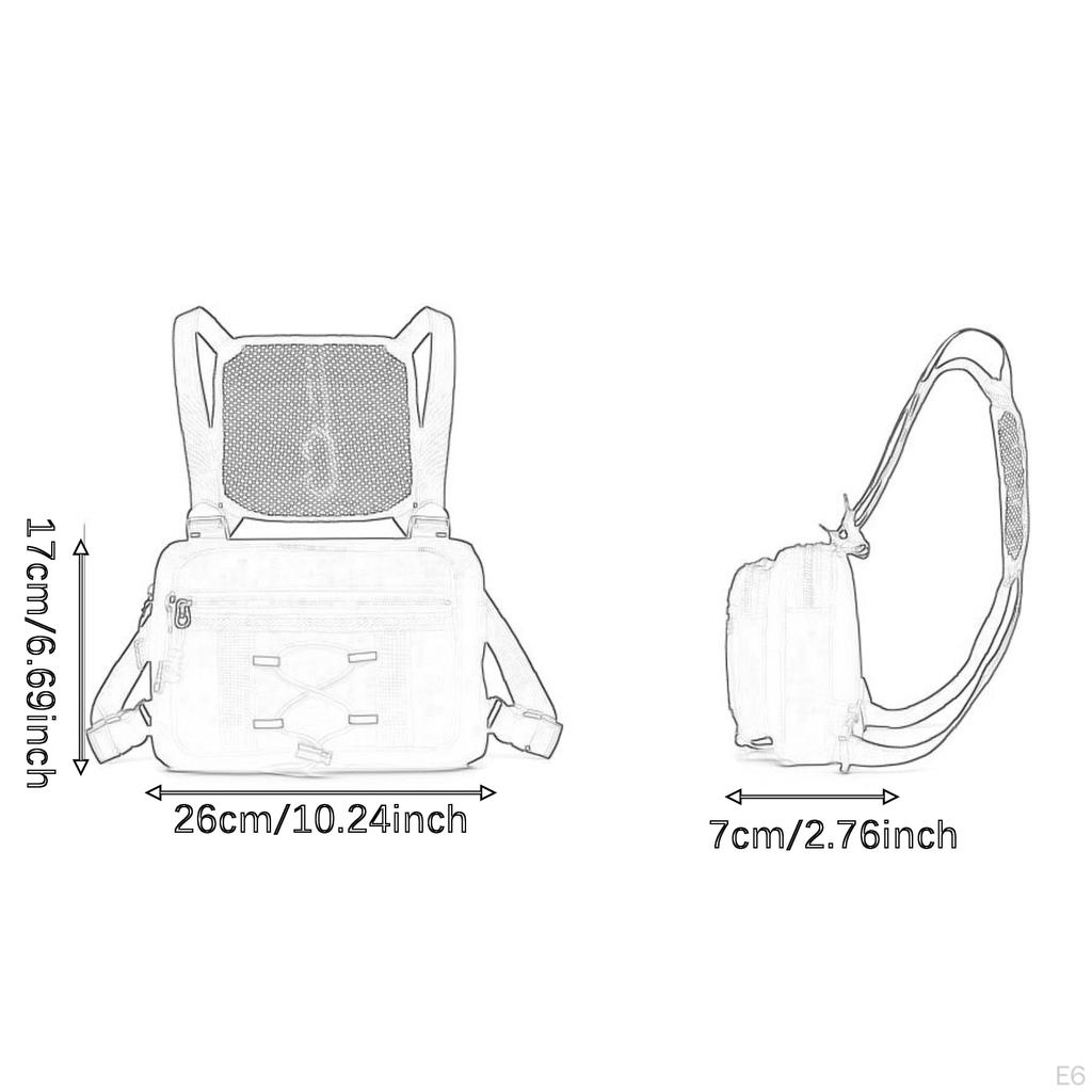Chest Bag Protection for Outdoor Climbing Wear Resistant Organizer Harness Carrying Case Holder